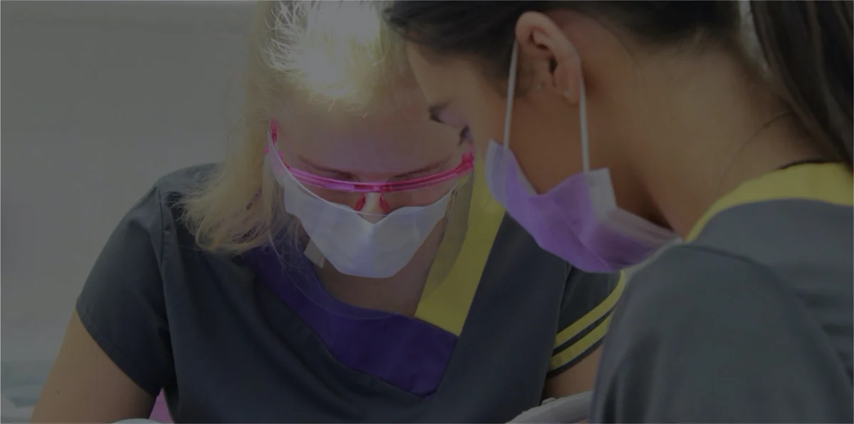 Smileworks treatment team working together with a patient.