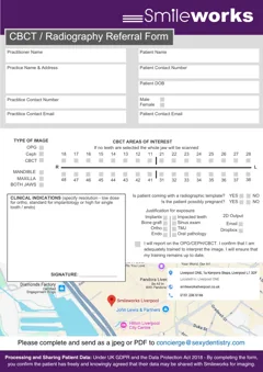 CBCT Referral Form preview