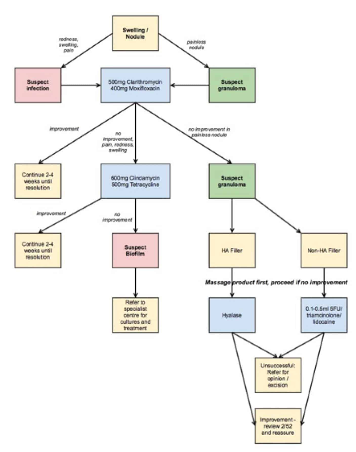Figure 2- Treatment algorithm for infections and biofilms
