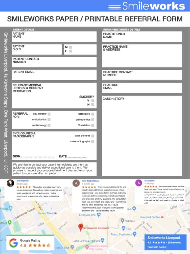 Paper general referral form image