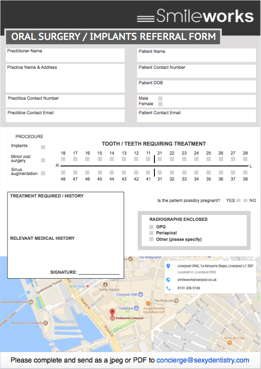 Oral Surgery / Implant Referral Form