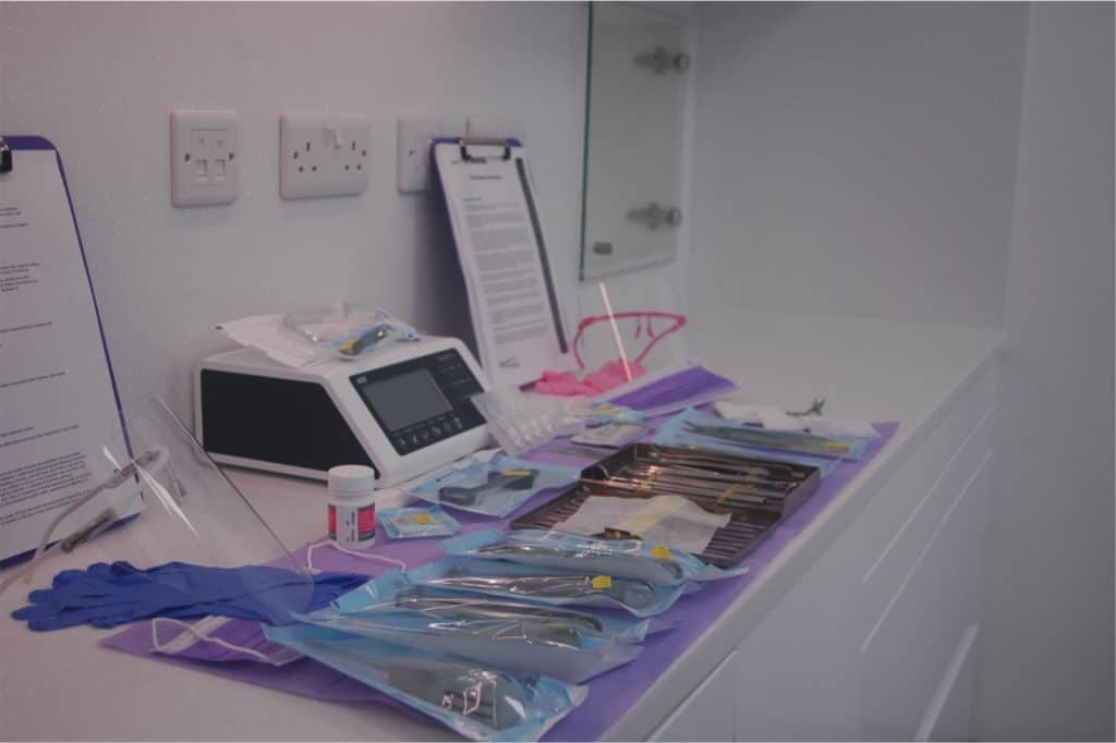 Surgical extraction setup Surgical extraction setup