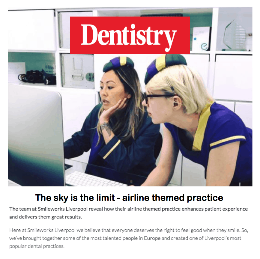 Dentistry magazine
<br/>
<br/>
The sky is the limit – airline themed practice