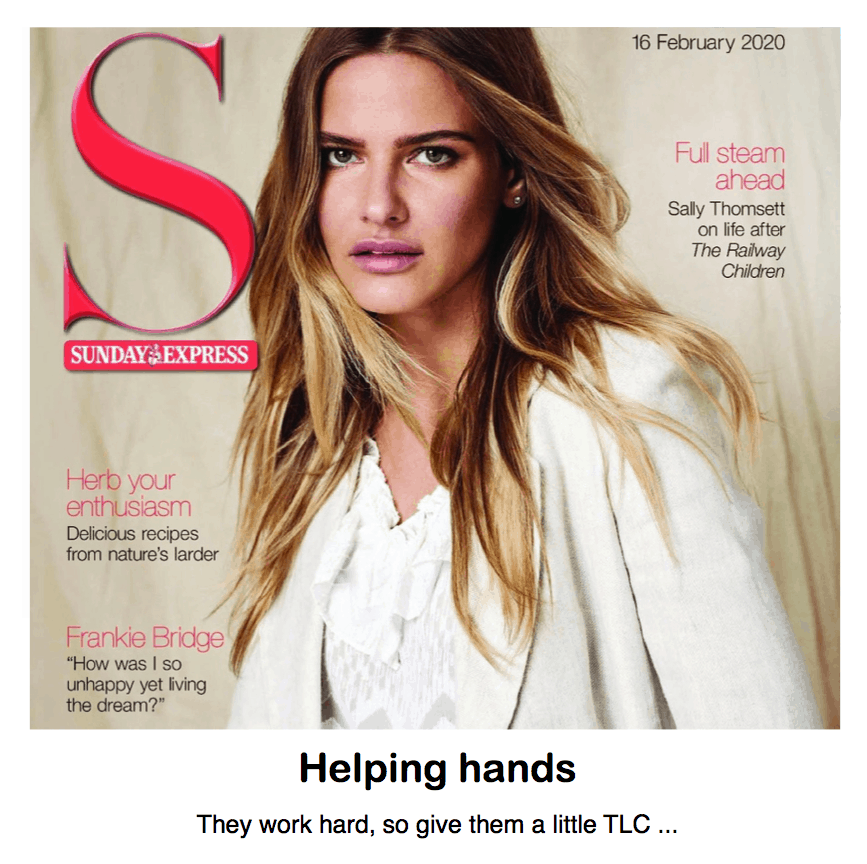 S Magazine - Sunday Express
<br/>
<br/>
Helping hands