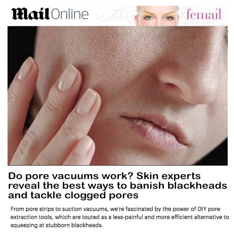 Mail Online - Femail
<br/>
<br/>
Do pore vacuums work? Skin experts reveal the best ways to banish blackheads and tackle clogged pores