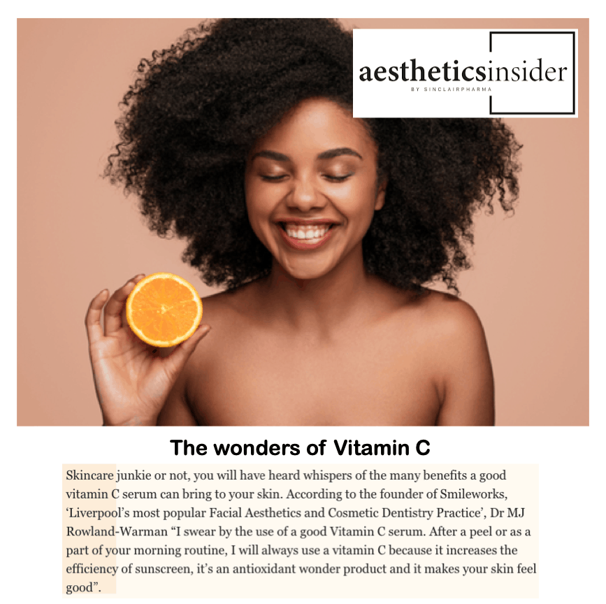 Aesthetics insider
<br/>
<br/>
The wonders of Vitamic C