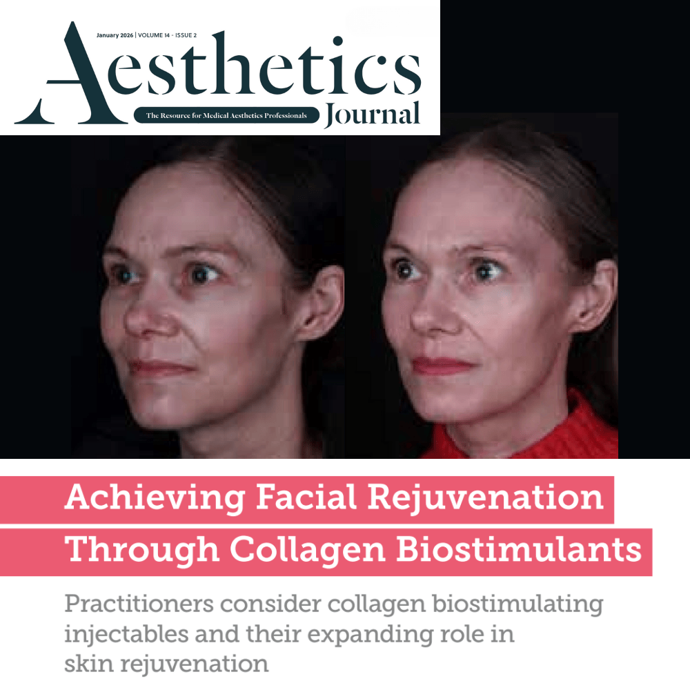 Aesthetics Journal
<br/>
<br/>
Dr MJ on the effectiveness of biostimulants like Sculptra on achieving facial rejuventation.