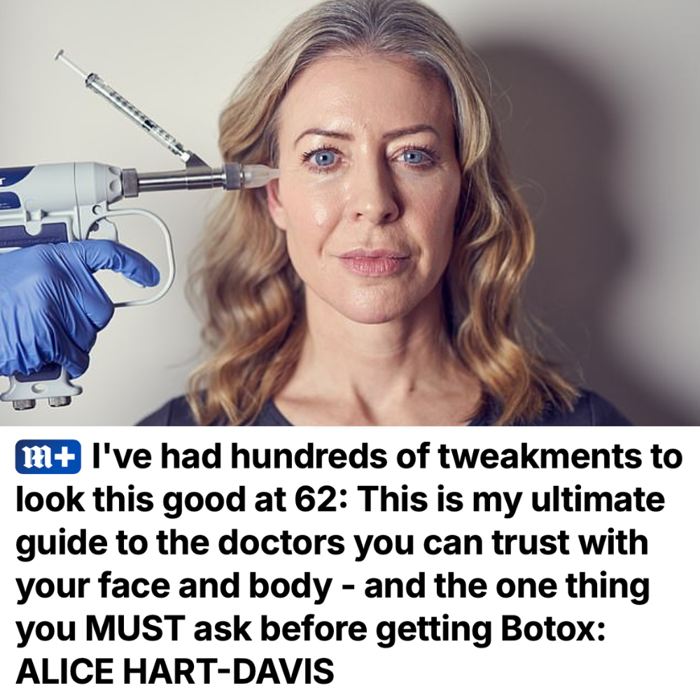 The Daily Mail
<br/>
<br/>
Dr MJ featured in an article as one of the go-to UK providers of Sculptra.