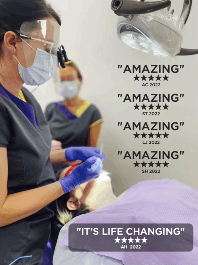 Amazing private dentist at work